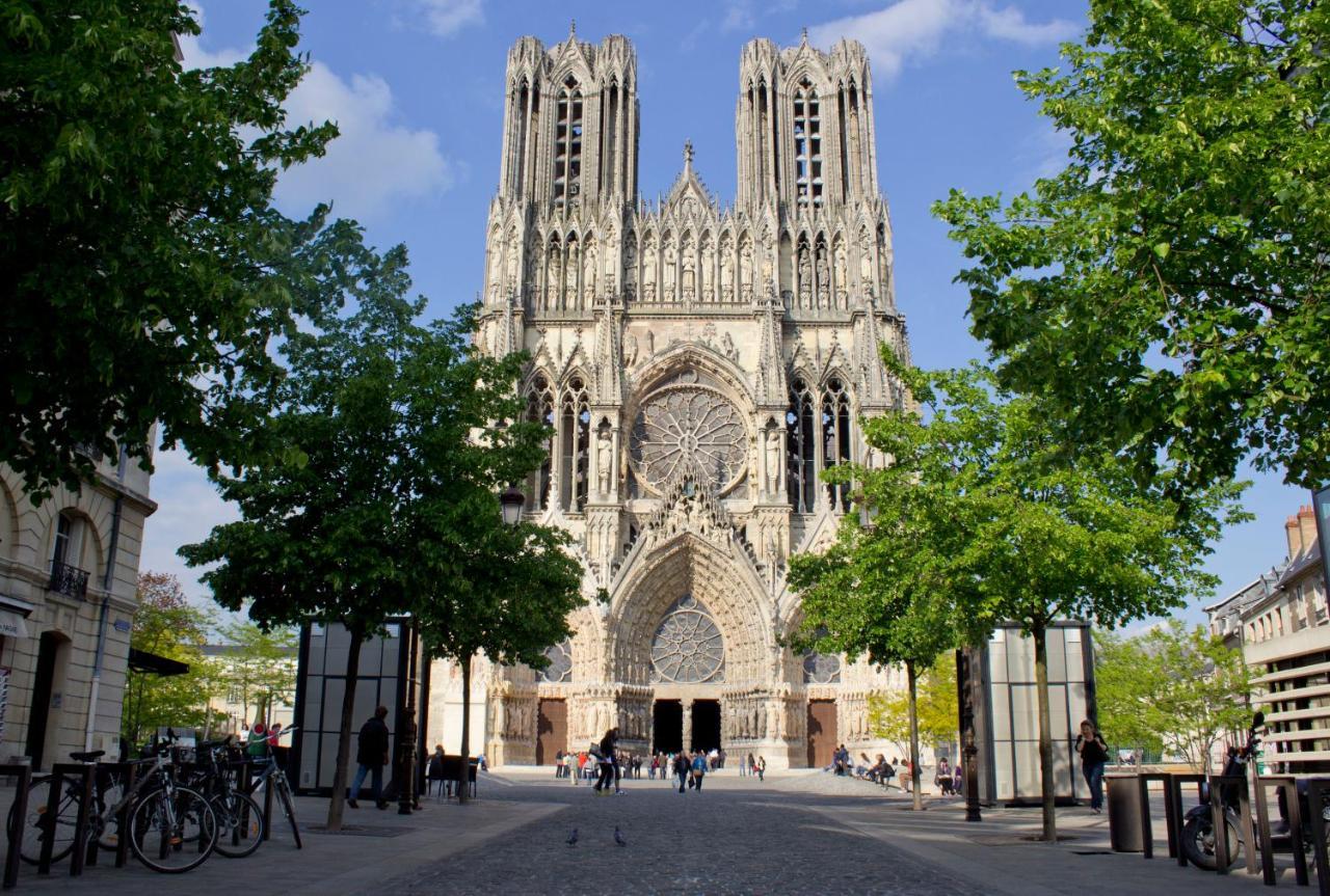 Ferienwohnung Reims Cathedrale / Hyper Centre Exterior foto